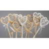 Cuori intagliati su pick - 12 Pezzi