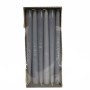 Candele coniche 12 PZ - 25x250 Mm / Blu-grigio