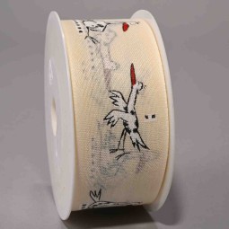 Nastro "Cicogna" - 40 Mm x 14 M / Panna