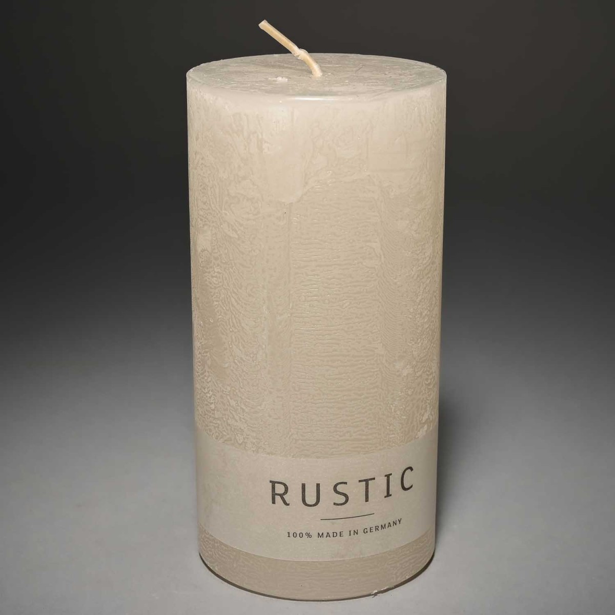 Moccolo candela rustico 140 MM - Bianco lana