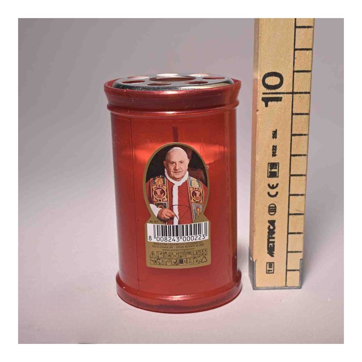 Lumini 10 Pezzi - D 6x10,5 Cm / Rosso