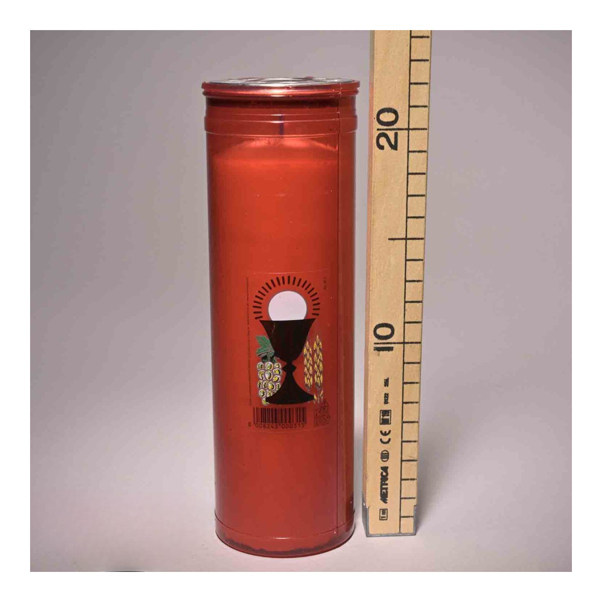 Lumini 8 Pezzi - D 7x21,5 Cm / Rosso