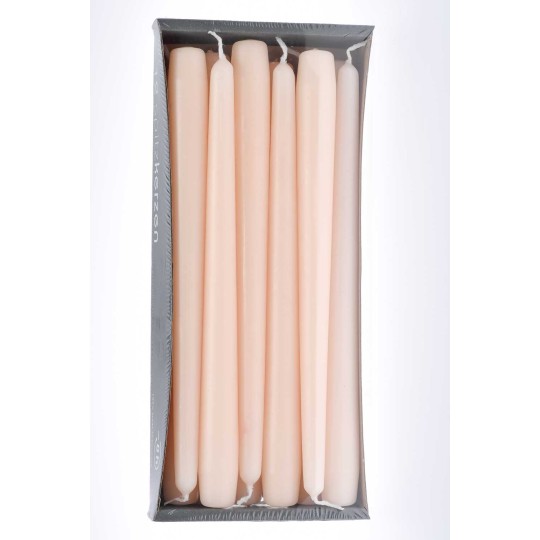 Candele coniche 12 PZ - 23x250 Mm / Crema