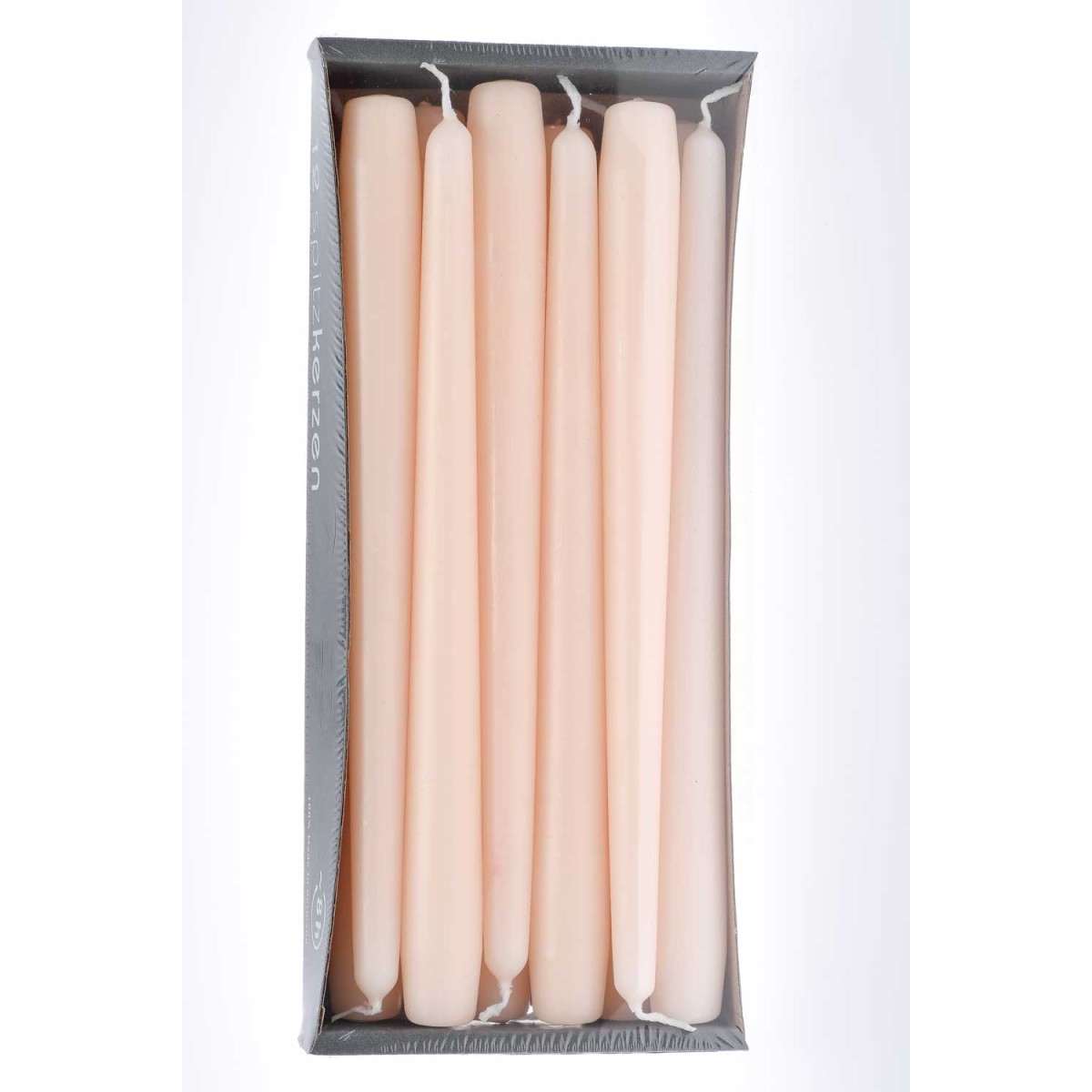 Candele coniche 12 PZ - 23x250 Mm / Crema