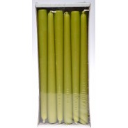 Candele coniche 12 PZ - 23x250 Mm / Verde