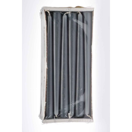Candele coniche 12 PZ - 23x250 Mm / Antracite