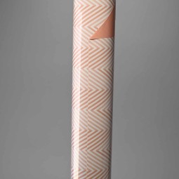 Bobina "Chevron" in PPL - 1x25 M / Rosa cipria