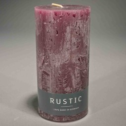 Moccolo candela rustico  - 70x140 Mm / Erika