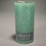 Moccolo candela rustico  - 70x140 Mm / Verde smeraldo