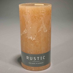 Moccolo candela rustico  - 70x140 Mm / Nocciola