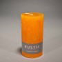 Moccolo candela rustico  - 60x110 Mm / Zafferano