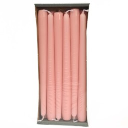 Candele coniche 12 PZ - 23x250 Mm / Rosa chiaro
