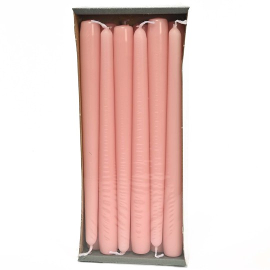 Candele coniche 12 PZ - 23x250 Mm / Rosa chiaro