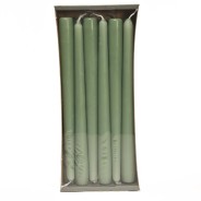 Candele coniche 12 PZ - 23x250 Mm / Verde salvia