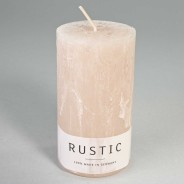 Moccolo candela rustico  - 60x110 Mm / Tortora