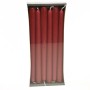 Candele coniche 12 PZ - 23x250 Mm / Rosso scuro