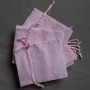 Sacchetti in tessuto a pois 3 colori -Confezione 10 pezzi - Rosa