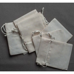 Sacchetti in tessuto a pois 3 colori -Confezione 10 pezzi - Giallo