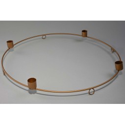 Portacandele in metallo - 40 Cm / Oro