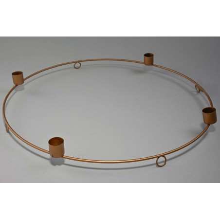 Portacandele in metallo - 40 Cm / Oro
