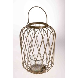 Lanterna in metallo - D 23,5 Cm / Oro