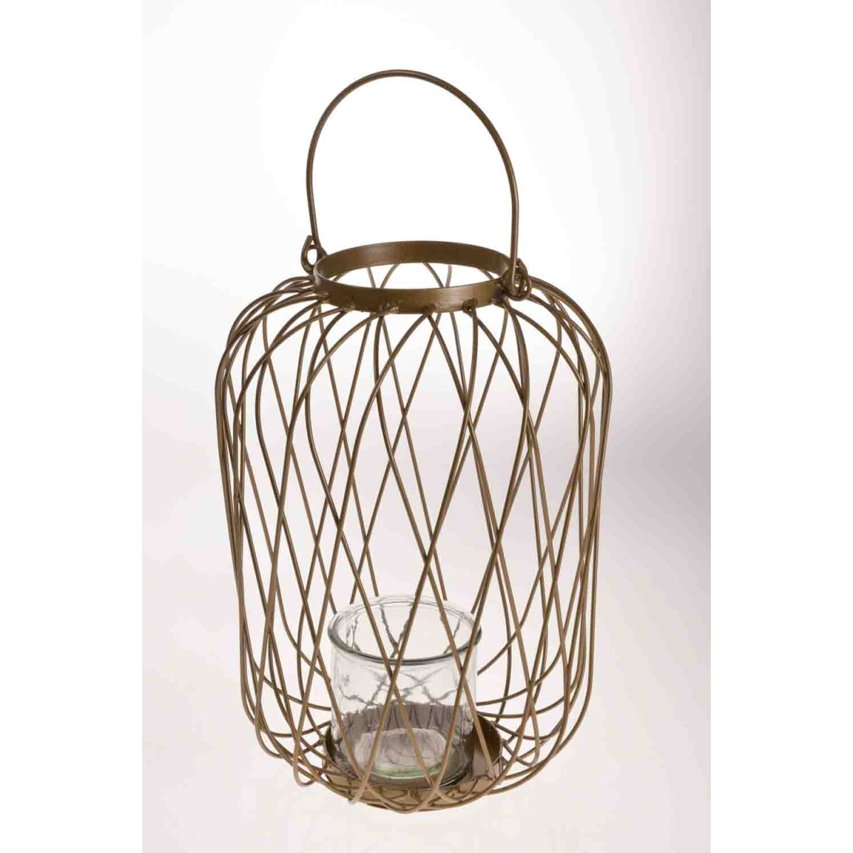 Lanterna in metallo - D 23,5 Cm / Oro