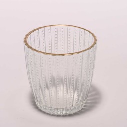 Portatealight in vetro - 7,5x7,5 Cm / Assortito