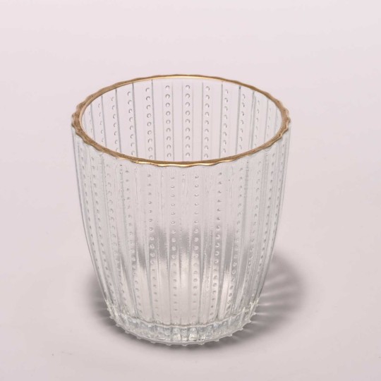 Portatealight in vetro - 7,5x7,5 Cm / Assortito