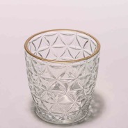 Portatealight in vetro - 7,5x7,5 Cm / Assortito