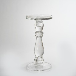 Candelabro in vetro - 13x27 Cm / Trasparente