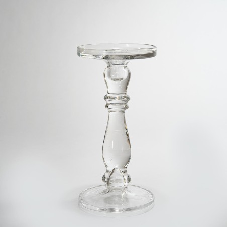 Candelabro in vetro - 13x27 Cm / Trasparente