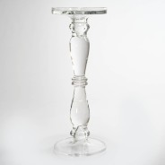 Candelabro in vetro - 13x35 Cm / Trasparente