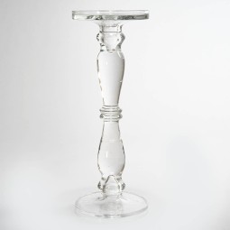 Candelabro in vetro - 13x35 Cm / Trasparente