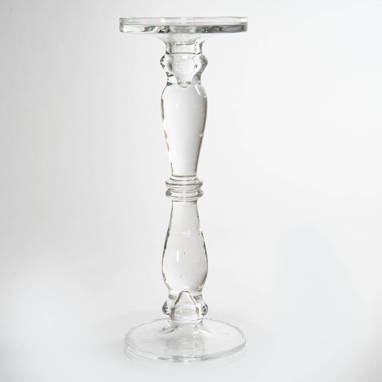Candelabro in vetro - 13x35 Cm / Trasparente