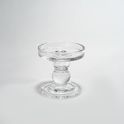 Candelabro in vetro - 8,5x8,5 Cm / Trasparente