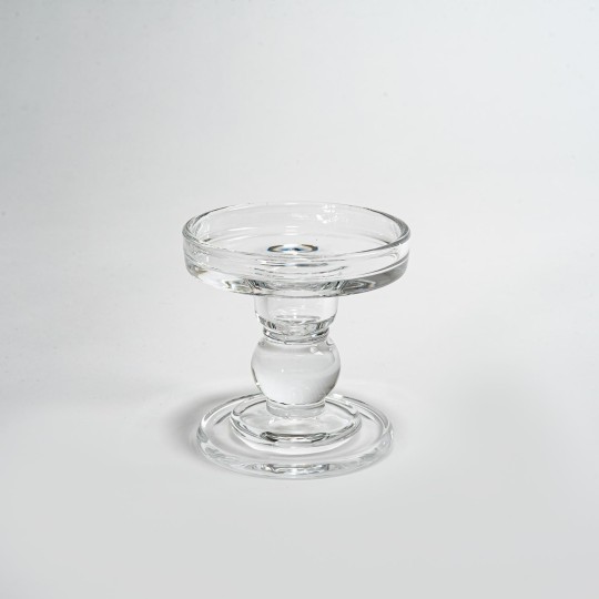 Candelabro in vetro - 8,5x8,5 Cm / Trasparente