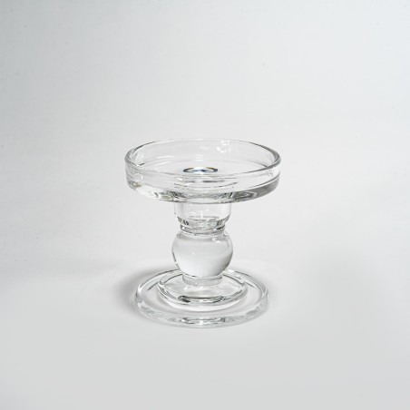 Candelabro in vetro - 8,5x8,5 Cm / Trasparente