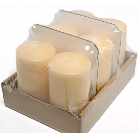 Moccoli candela 6 PZ - 80x150 Mm / Biscotto