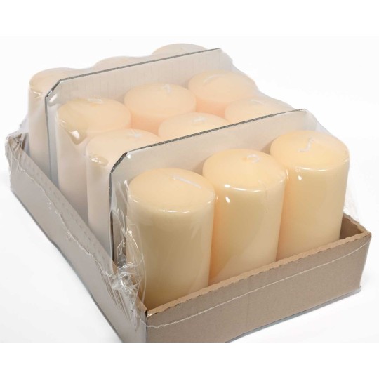 Moccoli candela 12 PZ - 70x150 Mm / Biscotto