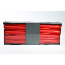 Candele coniche 12 PZ - 2x400 Mm / Rosso