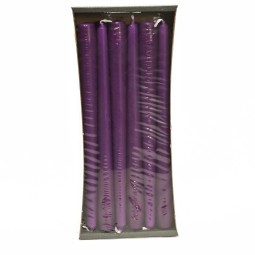 Candele coniche 12 PZ - 23x250 Mm / Lilla