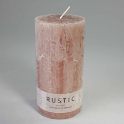 Moccolo candela rustico  - 70x140 Mm / Pietra