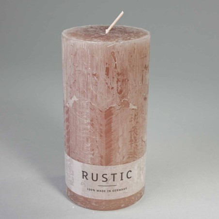 Moccolo candela rustico  - 70x140 Mm / Pietra