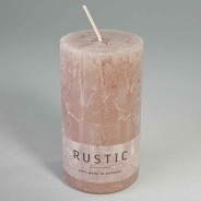 Moccolo candela rustico  - 60x110 Mm / Pietra