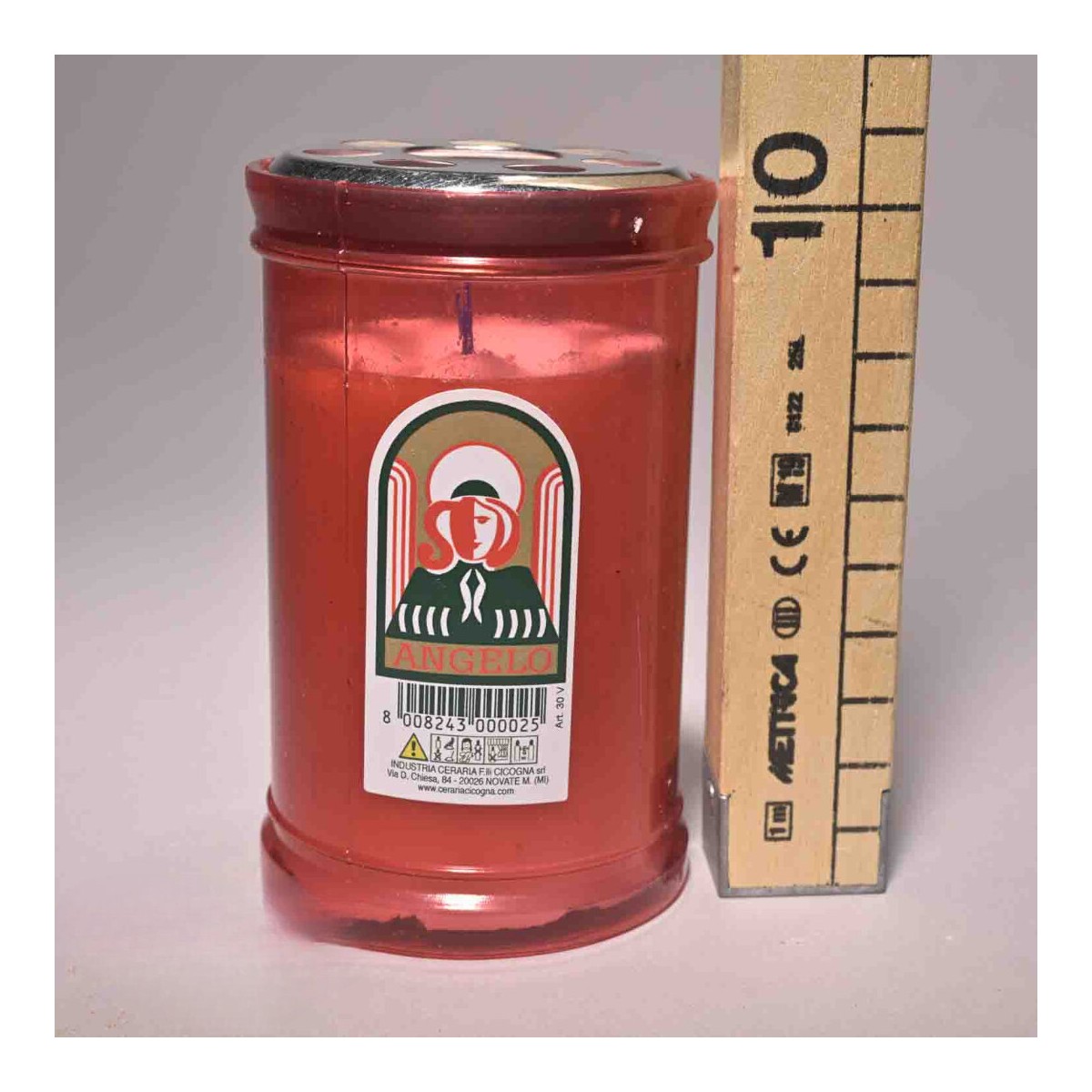 Lumini 10 Pezzi - D 6,5x10,5 Cm / Rosso