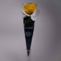 Rosa Stabilizzata in vari colori - Confezione singola - 30 Cm / Giallo scuro YEL-99