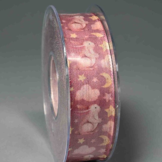Nastro "Coniglietto" - 25 Mm x 15 M / Rosa