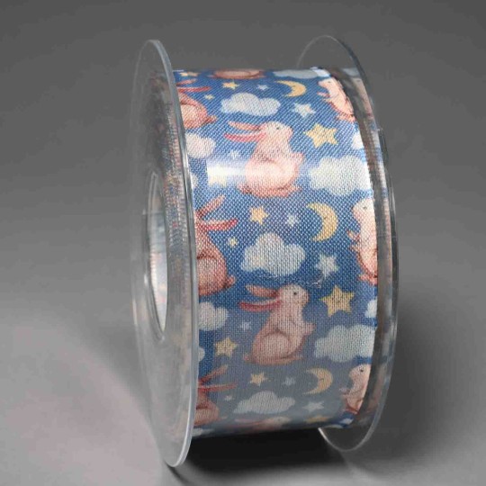 Nastro "Coniglietto" - 40 Mm x 15 M / Azzurro