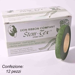 Floral Tape "Stem Tex" 12 Pezzi - 13 Mm / Verde