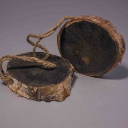 Lavagnette tonde in corteccia 2 Pezzi - 10 Cm